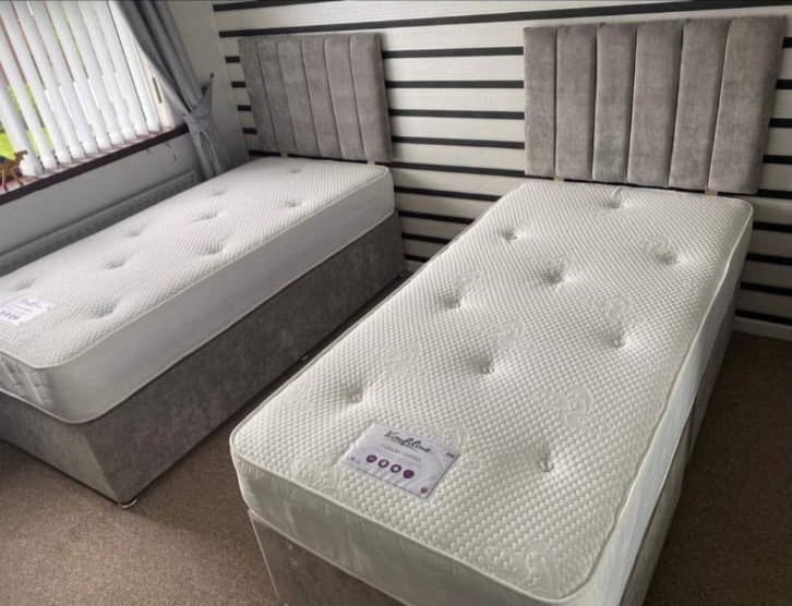 3FT (SINGLE) DIVAN BASE COMPLETE WITH DRAWERS- WITH MATTRESS